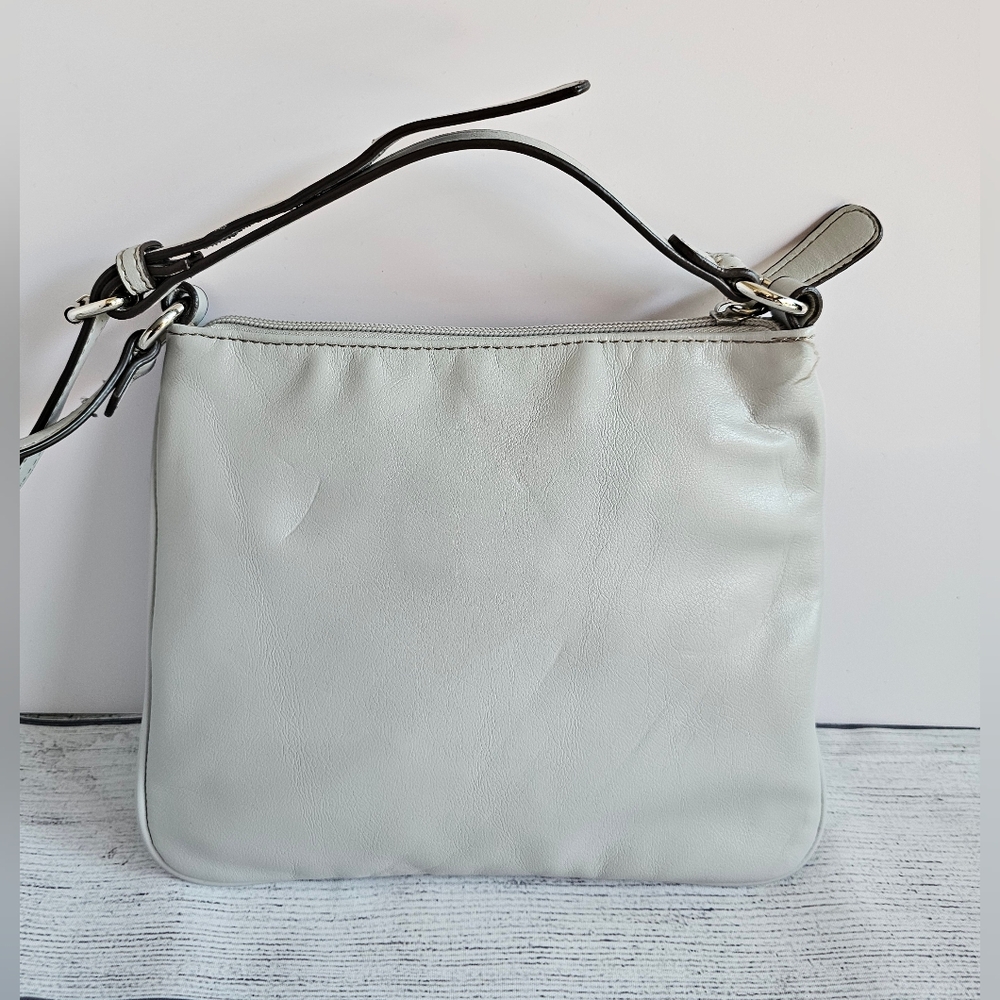 Y2K Nine West Light Gray Crossbody Bag - Picture 3 of 13